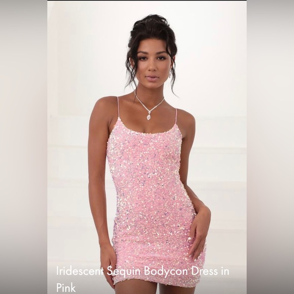 lucy in the sky iridescent sequin bodycon dress in pink | Dresses | Shoes on Sale Ava Addams strips off Size:6-12 Months (80cm) Hand wash cold Model